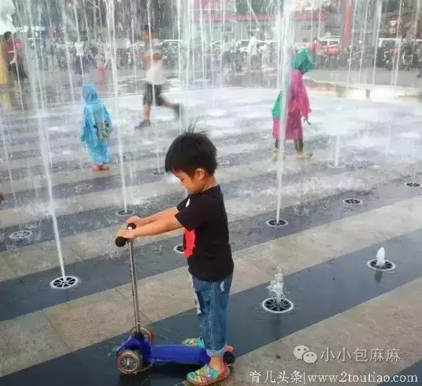 夏天孩子能不能玩喷泉？