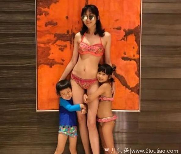 陈浩民的娇妻生完4胎后的肚皮都有变化了，如今继续拼五胎