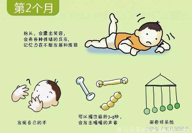 0—3岁宝宝发育过程详解图，快看看你家宝宝达标了吗？