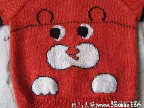 编织一套橘红色幼儿宝宝套装毛衣，附编织说明