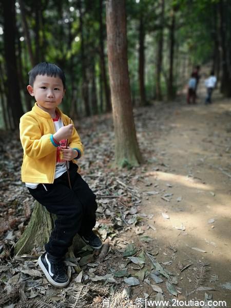 第一次亲子登山游，恭喜：四岁零五十天爬上人生的第一个小山坡