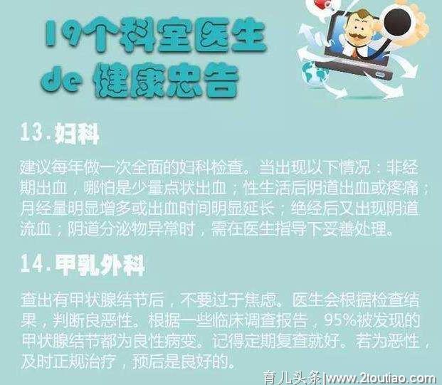 12个不同学科医生给你的36句健康忠告！句句直击重点