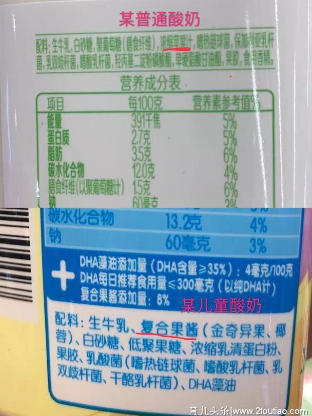 给宝宝选择食物，不能只看“儿童食品”这四个字，要看配料表！