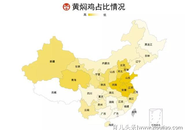 中国小吃三巨头全国势力范围地图：国民小吃之三足鼎立