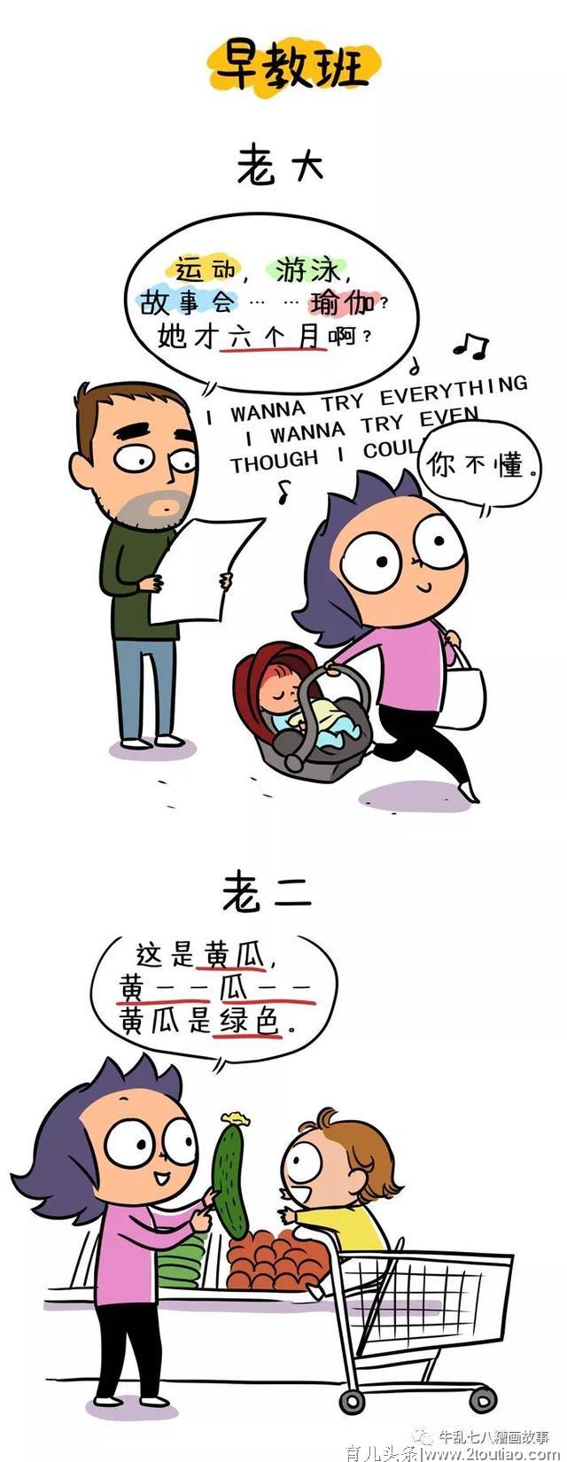 漫画｜“老大照书养，老二当猪养”我终于明白为啥老二总比老大机灵