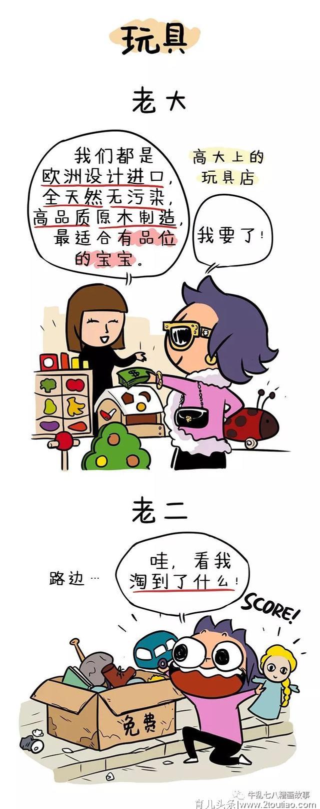 漫画｜“老大照书养，老二当猪养”我终于明白为啥老二总比老大机灵