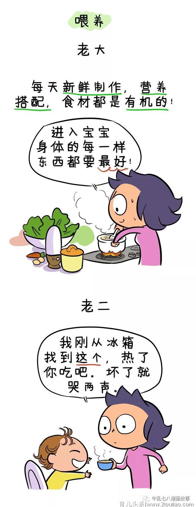 漫画｜“老大照书养，老二当猪养”我终于明白为啥老二总比老大机灵