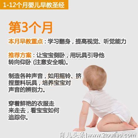 爸妈必学1-12个月婴儿早教圣经，自己就可以完成不用上早教了