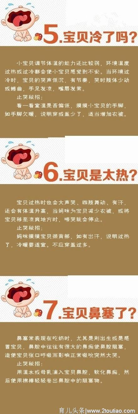 新生儿：宝宝哭就是他的语言！这样辨别小宝宝的13种哭声，收藏吧