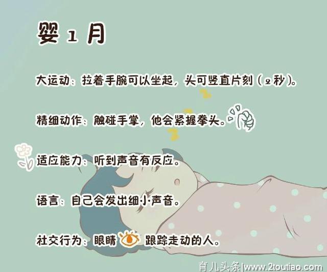 儿科医生：婴儿1~9个月发育标准，很实用！收藏一下吧