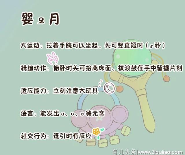 儿科医生：婴儿1~9个月发育标准，很实用！收藏一下吧