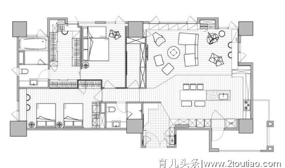 高雄夫妇的精致之家，开放式空间设计，将房子打造成亲子宅