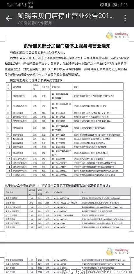 突发！知名早教机构“凯瑞宝贝”人去楼空，负责人失联，家长投诉退费无门