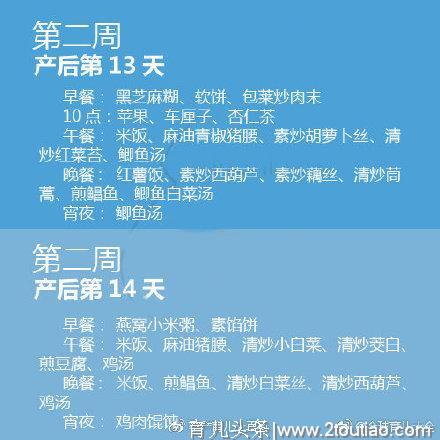 怀胎十月完成“卸货”，也该补补了！产后21天月子餐大全，快收藏