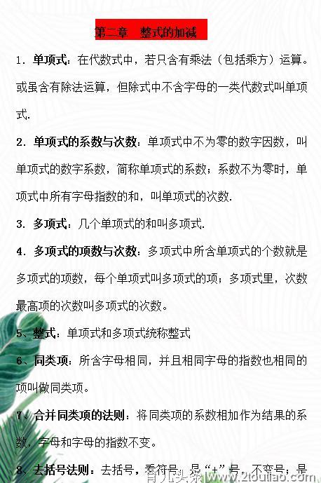 初中数学：500个重点+难点+易考点大全，背熟这1份，3年考试不愁