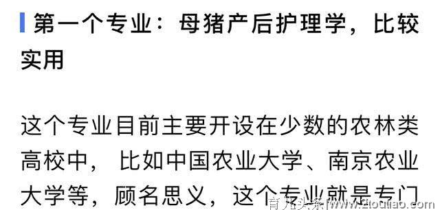 志愿填报被坑，被调剂母猪产后护理专业？真有这么“坑”的事吗？