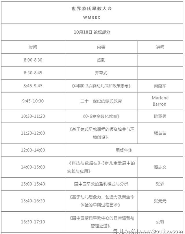 焦点 │ 10月打卡2019世界蒙氏早教大会，让你不虚此行