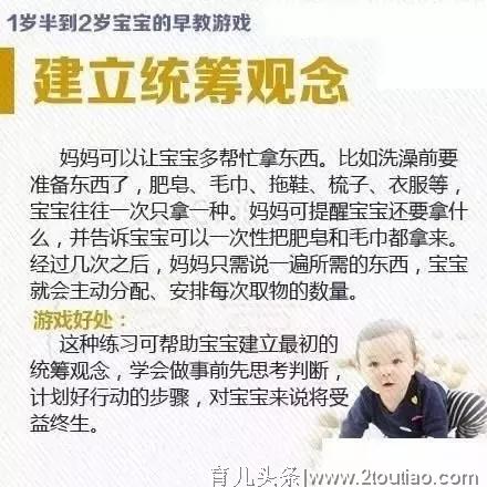 全面图解：适合婴幼儿的早教游戏，促进宝贝身体和大脑发育！