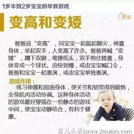 全面图解：适合婴幼儿的早教游戏，促进宝贝身体和大脑发育！