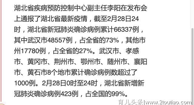 湖北疾控中心：武汉累计确诊新冠肺炎病例占湖北全省的73%