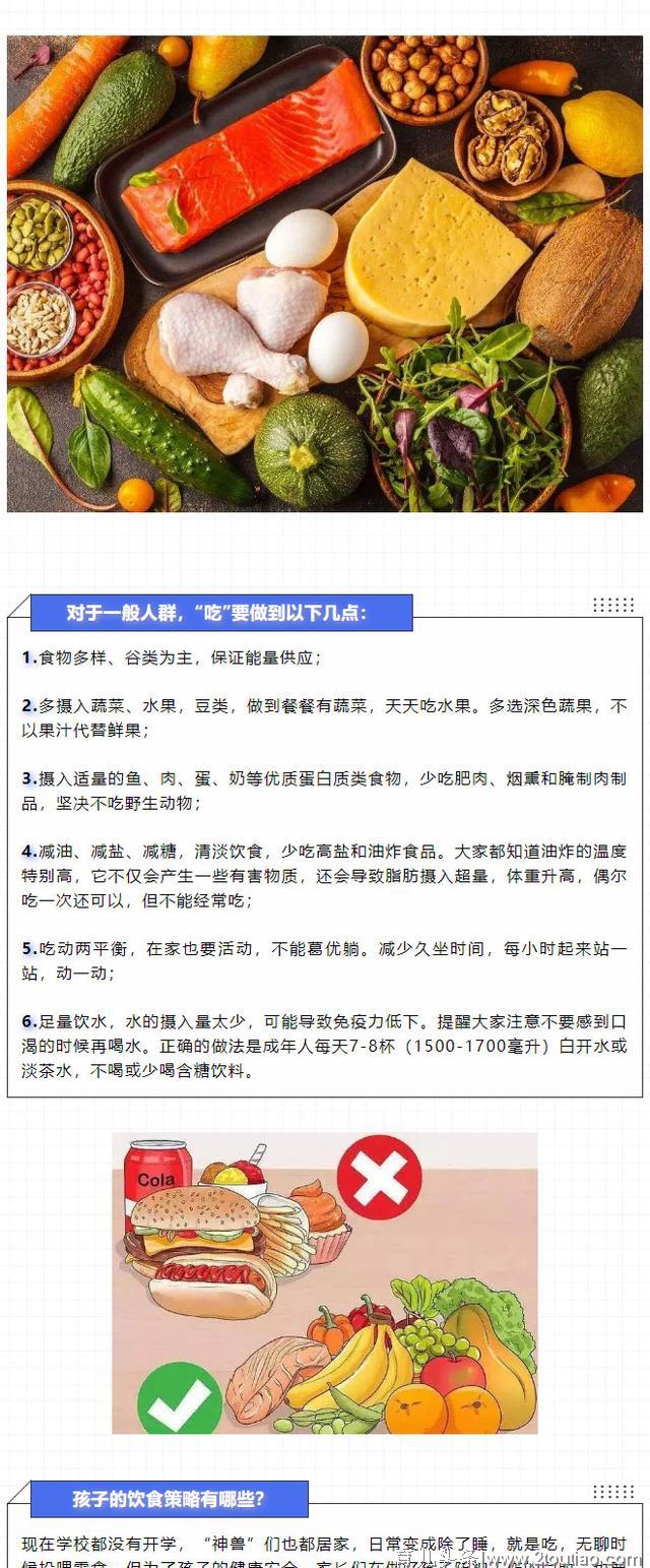 疫情期间，一般人群应该怎么“吃”？儿童饮食策略又有哪些？