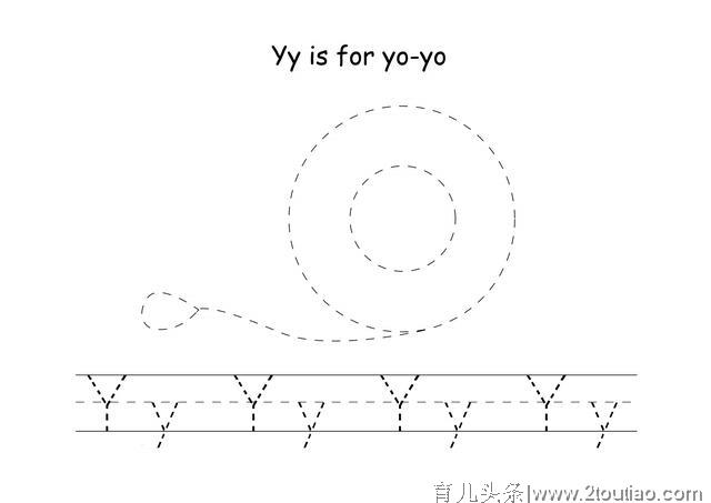 幼儿26个英文字母描点控笔练习，幼儿家长可收藏打印。